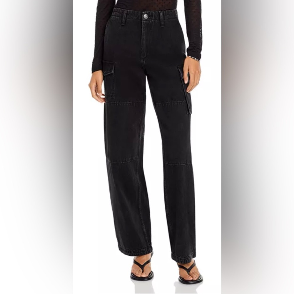 Rag & Bone Featherweight Nora Cargo High Rise Straight Jeans Women’s Size 28